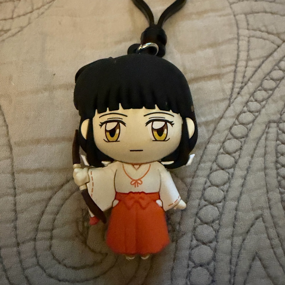 Black and Red Anime Girl Keychain - Kids Toy